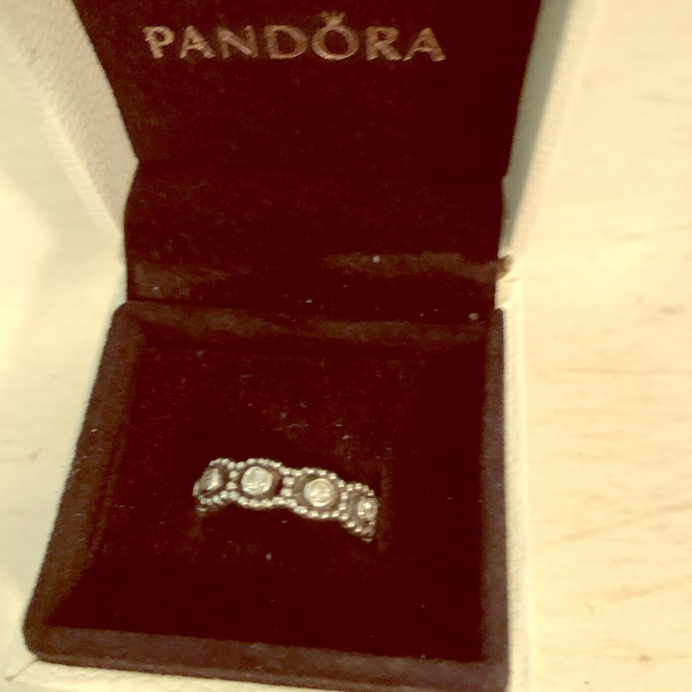 Pandora Her Majesty” clear cz’s ring.  Retired.